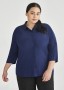 Dahlia 3/4 Sleeve Tunic Blouse-Womens